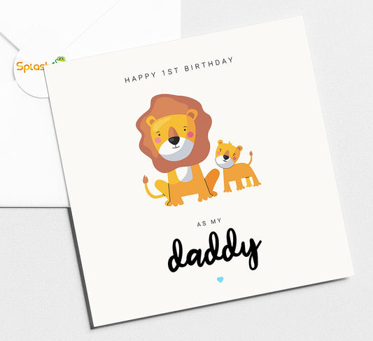 First Birthday As Daddy Card