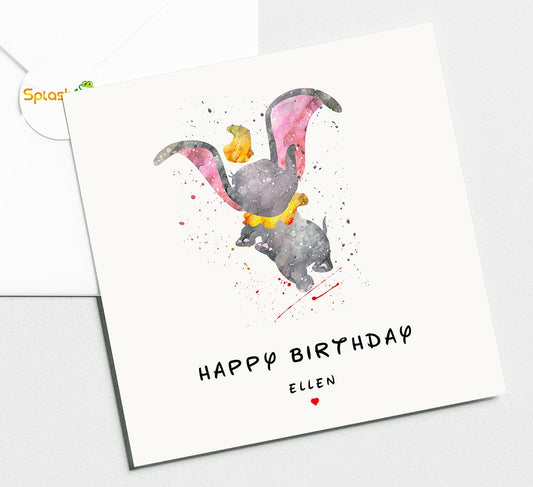 Dumbo Birthday Card