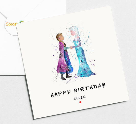 Frozen Birthday Card