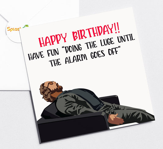 After life Luge Birthday Card