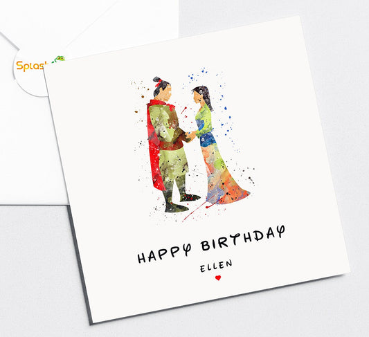 Mulan Birthday Card