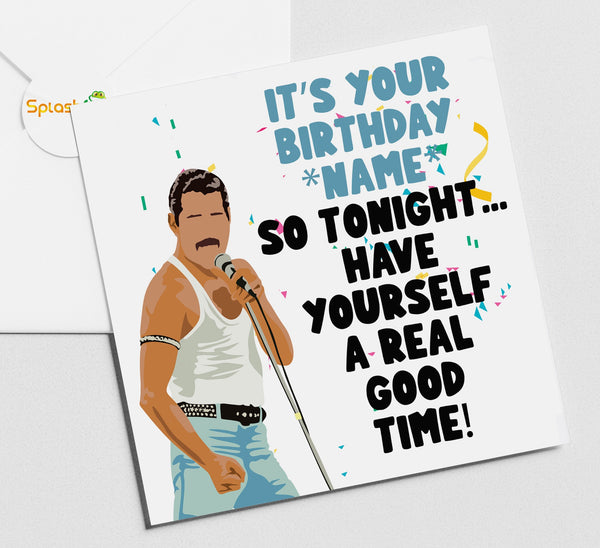 Freddie Mercury Birthday Card