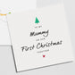 Christmas Card For Mummy, First Christmas As My Mummy, Baby First Christmas Card To Mummy, Newborn To Mummy, Xmas Card New Mum #XM16