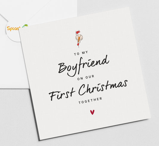 Boyfriend first Christmas Card