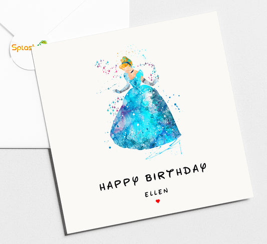 Cinderella Disney Princess Birthday Card