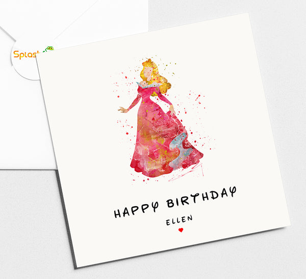 Princess Aurora Birthday Card