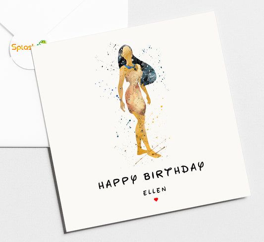 Pocahontas Birthday Card