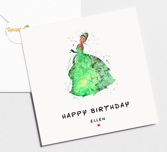 Princess and the Frog Birthday Card