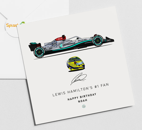 Lewis Hamilton Birthday Card 2022